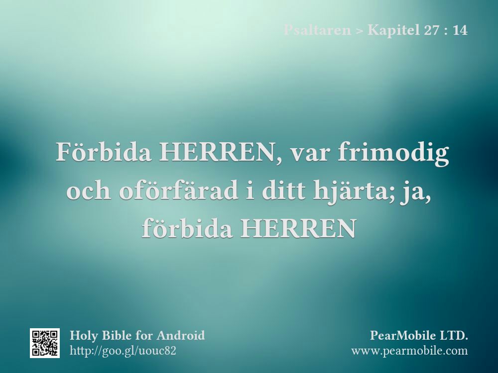 Psaltaren, Kapitel 27:14